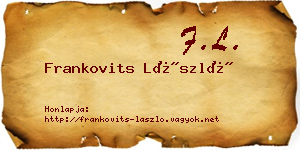 Frankovits László névjegykártya